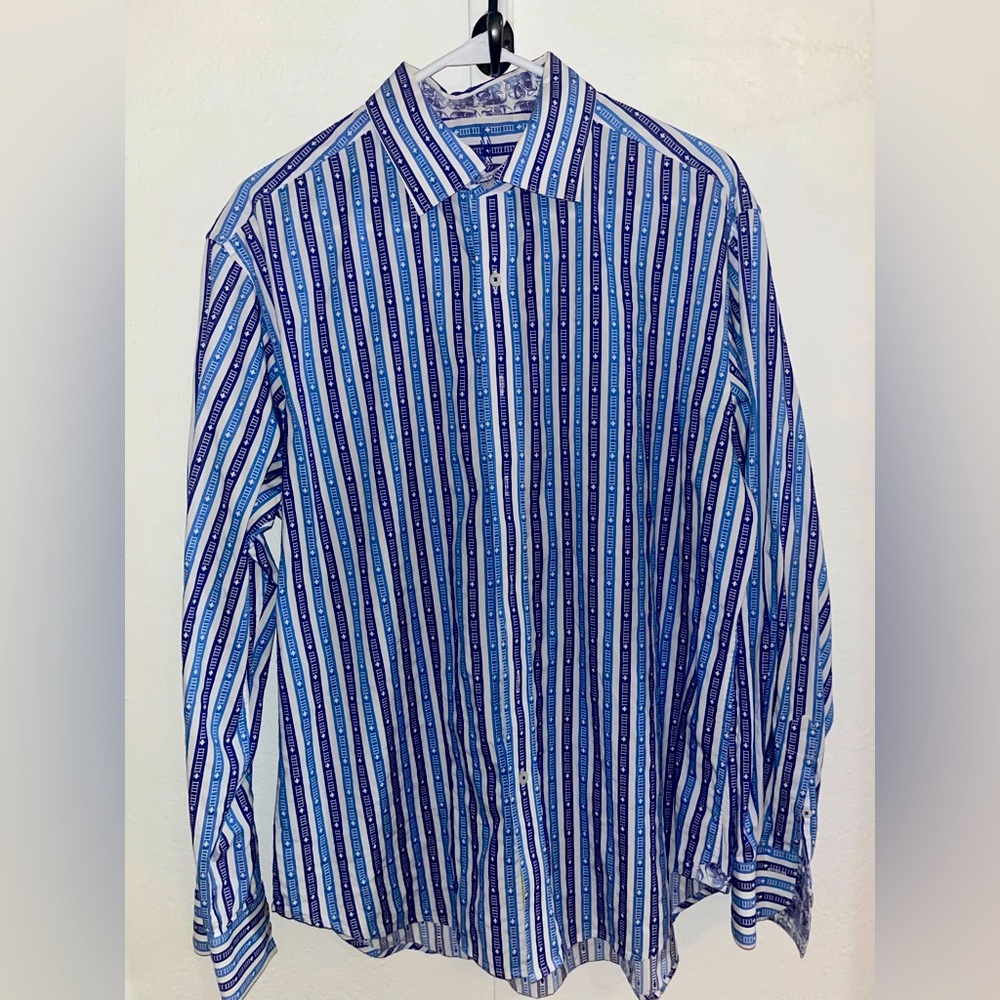 Robert Graham Men’s Long Sleeve Ramblin’ Man Shirt Size XL